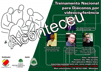 Fotos do Treinamento Nacional de Diáconos por Videoconferência